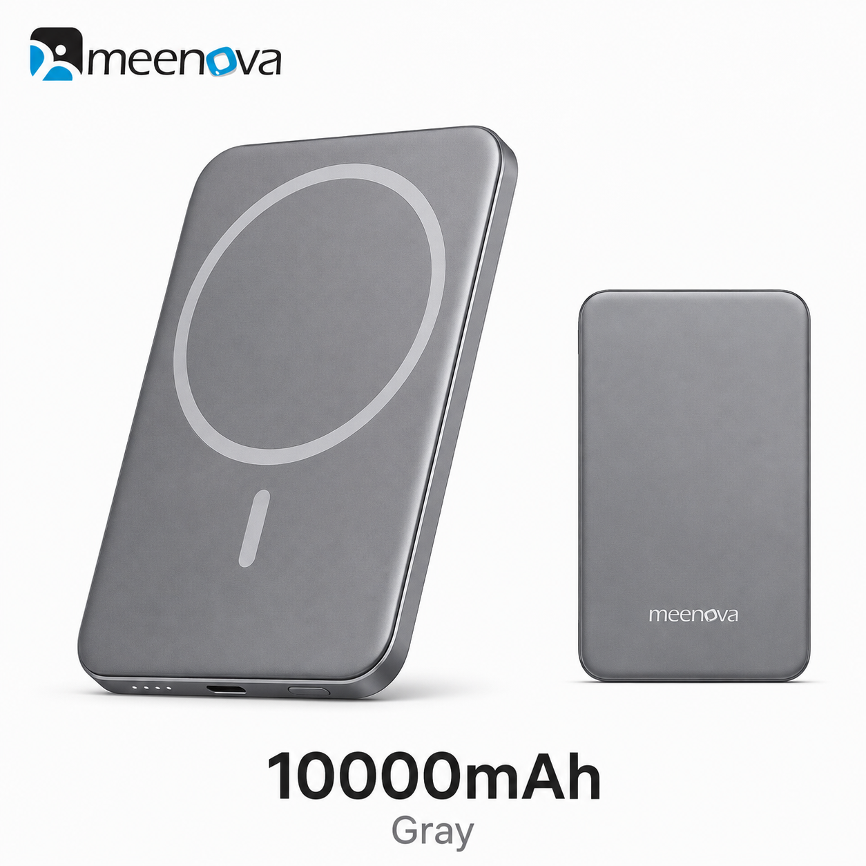 Meenova Qi2.2 25W Ultra-Slim Magnetic Power Bank – 35W USB-C Fast Charging, 5000mAh/10000mAh