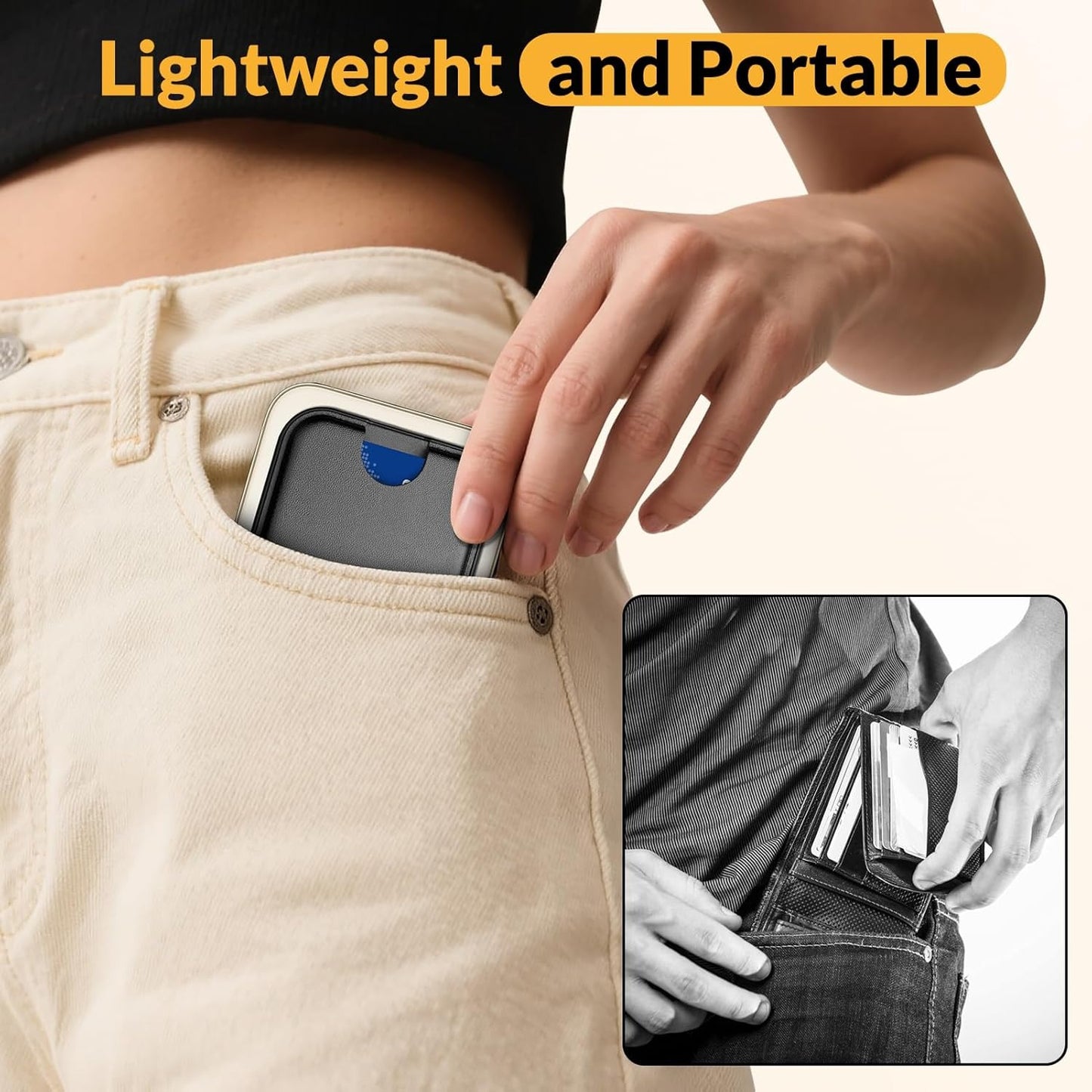 Stronger Magnetic Phone Wallet Card Holder with Adjustable Stand, MagSafe Compatible Minimalist Leather Wallet for iPhone 17/16/15/14/13/12 Pro/Pro Max, Black