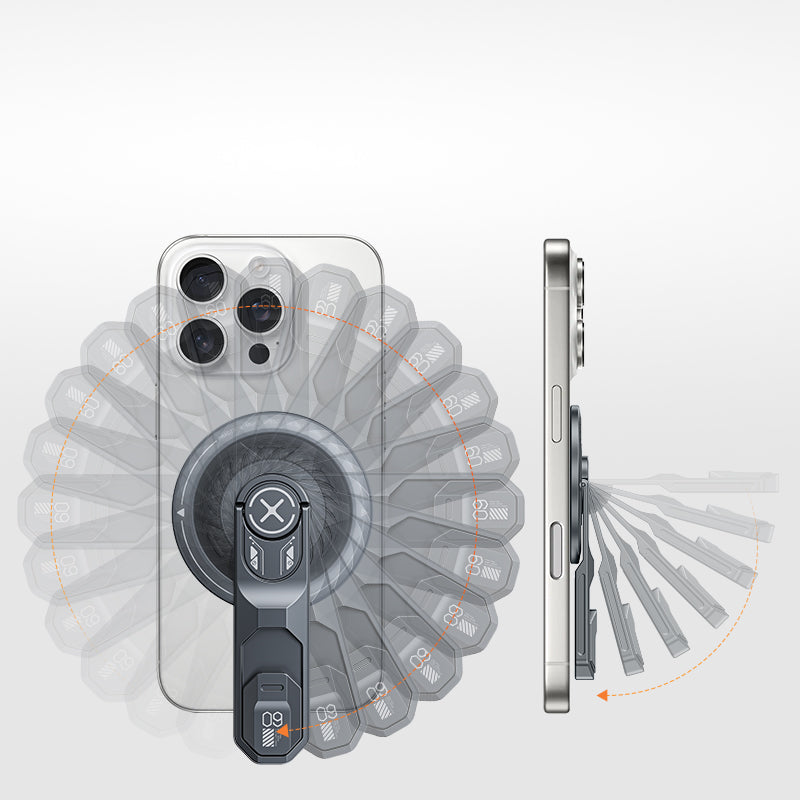 Magnetic Phone Stand with 360° Rotation & Stress - Relief Features, Aviation Aluminum Build, Multi - Angle Adjustment for Hands - Free Viewing, Compatible with Most Phones
