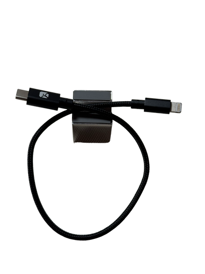 USB-C to Lightning OTG Data Cable (1ft/30cm)– Black Braided, Fast Data Transfer & Device Migration for iPhone 18/16/15, iPad Pro to Older iPhone/iPad, Supports File, Photo, and Video Transfer, No Audio or Charging Support