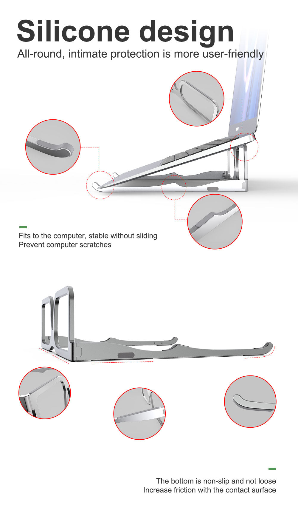 Introducing our innovative Aluminum Alloy Glasses Stand – the perfect blend of ergonomic design, portability, and multi-functionality to transform your digital experience.