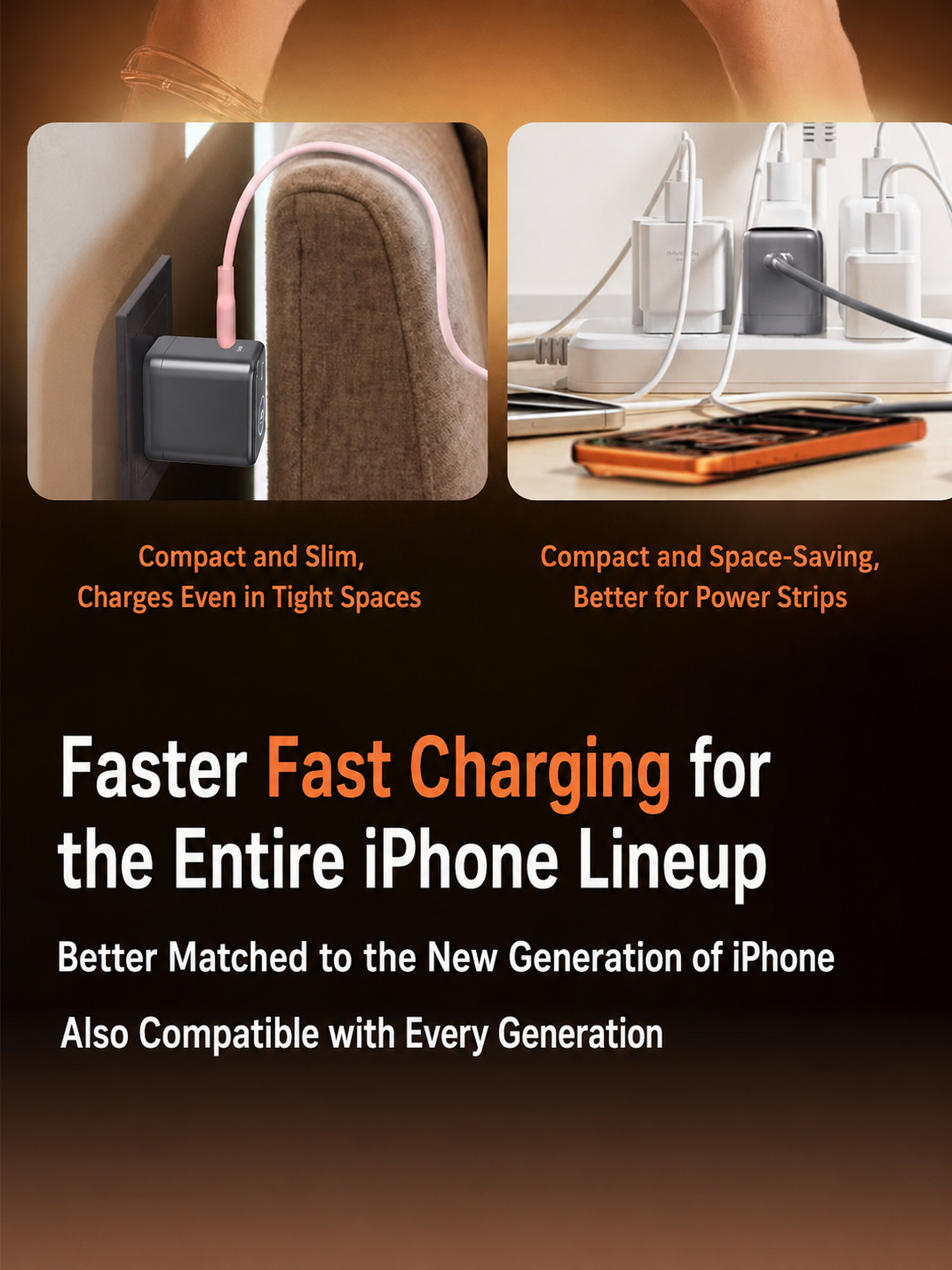 X45Pro 45W Smart GaN Charger with Display, AI Recognition & Temperature Control for iPhone 17