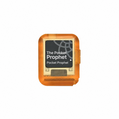 Meenova Rand/0 Pocket Prophet, 1.54-Inch E-Ink Decision Gadget with 350 Bilingual Answers, MBTI Guide, Dice & Coin Flip, Bluetooth Page Turner, NFC & USB-C Charging