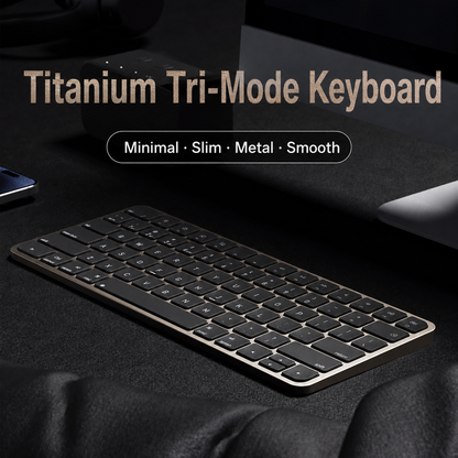 Meenova 78-Key Tri-Mode Wireless Keyboard, Bluetooth 5.0 & 2.4GHz with 3-Device Switching and Quiet Keys for Windows, Mac, iOS & Android