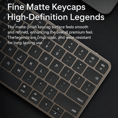 Meenova 78-Key Tri-Mode Wireless Keyboard, Bluetooth 5.0 & 2.4GHz with 3-Device Switching and Quiet Keys for Windows, Mac, iOS & Android