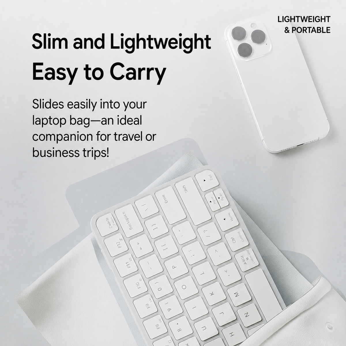 Meenova 78-Key Tri-Mode Wireless Keyboard, Bluetooth 5.0 & 2.4GHz with 3-Device Switching and Quiet Keys for Windows, Mac, iOS & Android