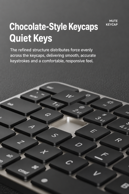 Meenova 78-Key Tri-Mode Wireless Keyboard, Bluetooth 5.0 & 2.4GHz with 3-Device Switching and Quiet Keys for Windows, Mac, iOS & Android