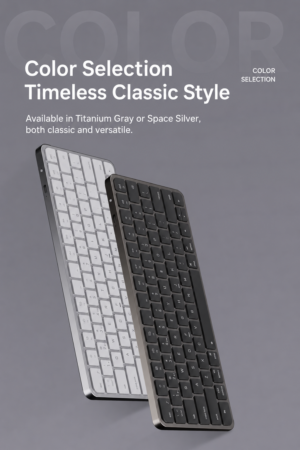 Meenova 78-Key Tri-Mode Wireless Keyboard, Bluetooth 5.0 & 2.4GHz with 3-Device Switching and Quiet Keys for Windows, Mac, iOS & Android