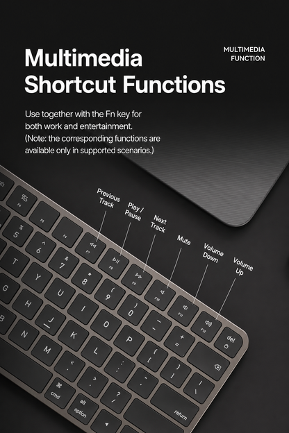 Meenova 78-Key Tri-Mode Wireless Keyboard, Bluetooth 5.0 & 2.4GHz with 3-Device Switching and Quiet Keys for Windows, Mac, iOS & Android