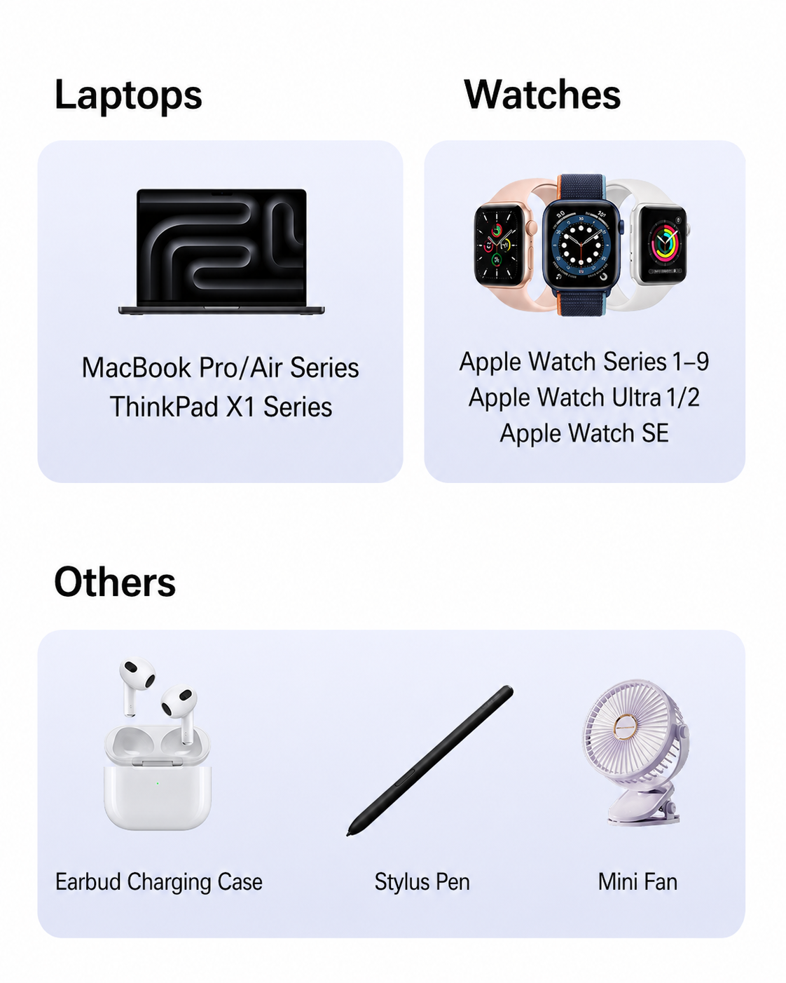 Meenova 100W 3-in-1 USB-C Cable with Apple Watch Charger & MagSafe 3 Adapter, 1.5m Braided PD Data Cable