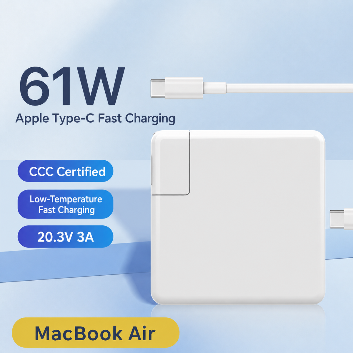 Meenova USB C MacBook Charger Power Adapter Up to 96W PD Fast Charging for MacBook Pro & MacBook Air