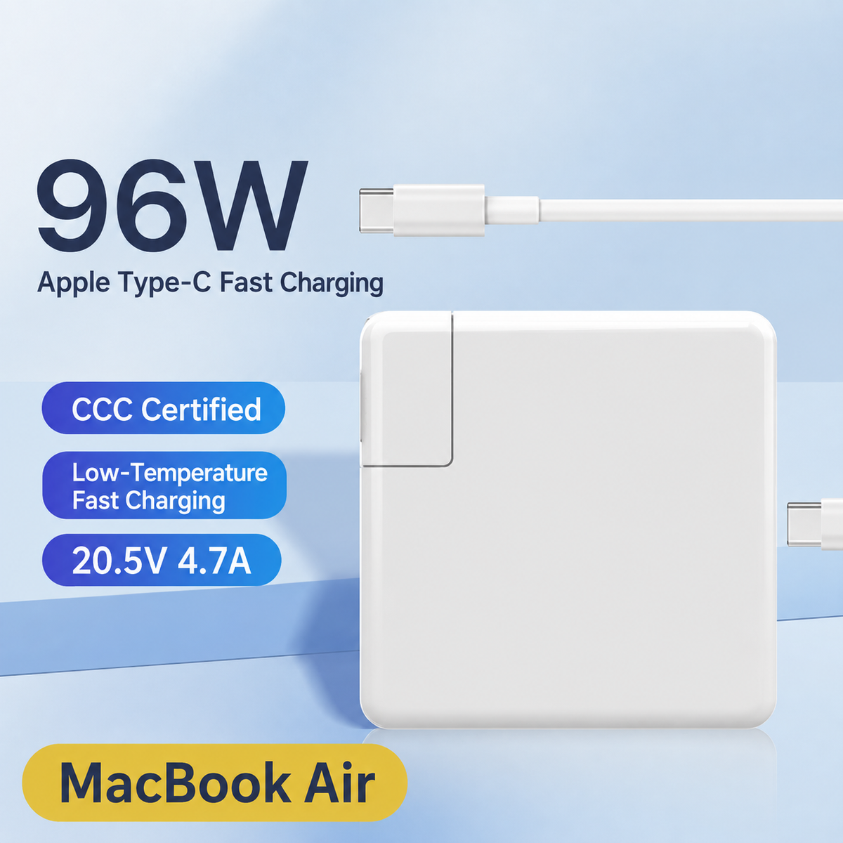 Meenova USB C MacBook Charger Power Adapter Up to 96W PD Fast Charging for MacBook Pro & MacBook Air