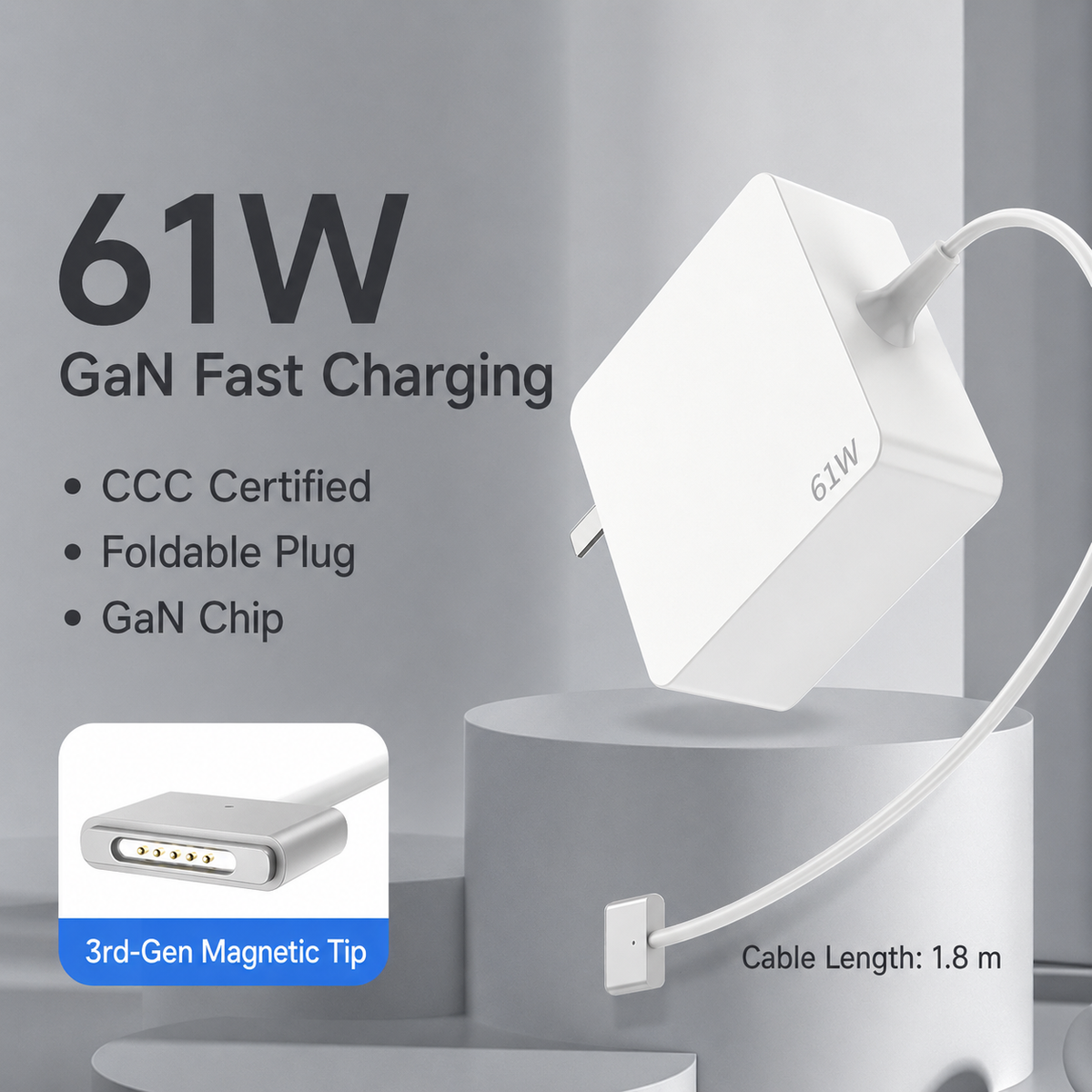 Meenova USB C MacBook Charger Power Adapter Up to 96W PD Fast Charging for MacBook Pro & MacBook Air