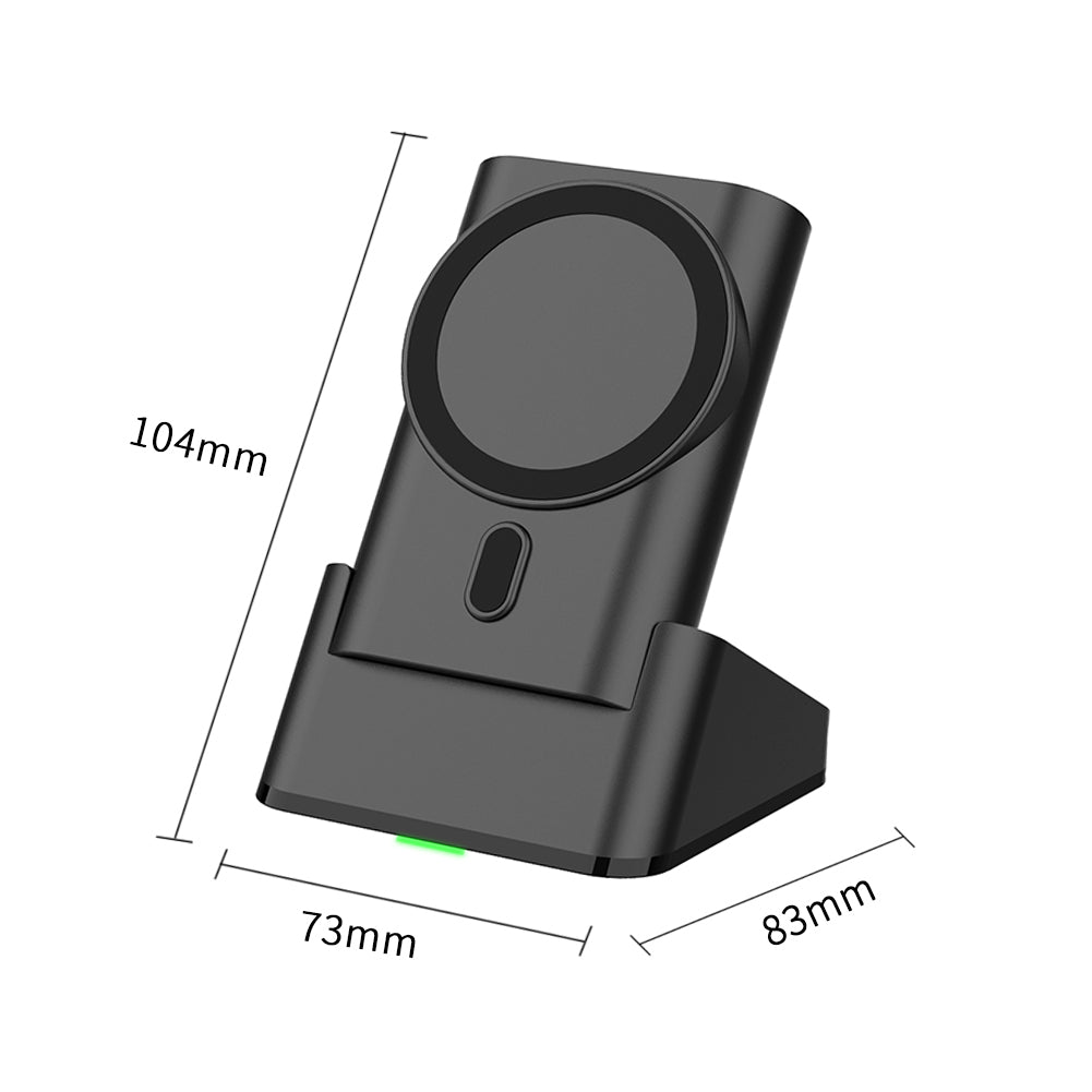 Meenova 3-in-1 Magnetic Wireless Charging Power Bank 5200mAh with Dock & Built-in Type-C Cable