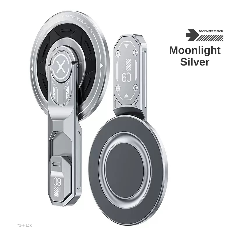Magnetic Phone Stand with 360° Rotation & Stress-Relief Features, Aviation Aluminum Build, Multi-Angle Adjustment for Hands-Free Viewing, Compatible with iPhone 18 Pro Max, iPhone Duo & Most Phones