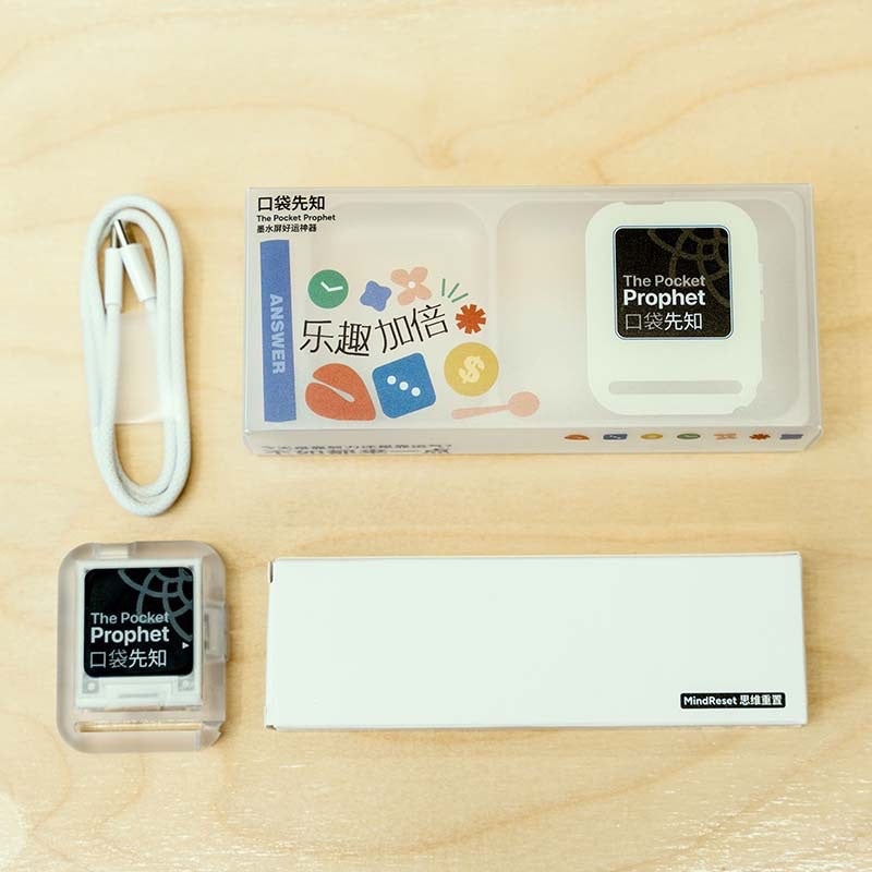 Meenova MindReset Rand/0 Pocket Prophet – E-Ink Decision Companion