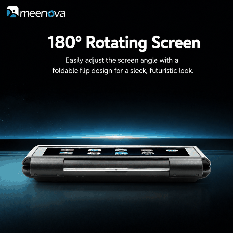 Meenova Flip Out Screen Car Stereo 7 Inch Wireless CarPlay Android Auto Mirrorlink FM Transmitter Bluetooth Reversing Camera B5370