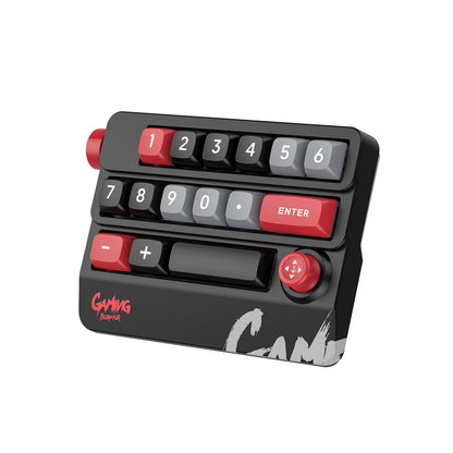Meenova K809 15-Key Mechanical Numeric Macro Keypad with Joystick, Rotary Knob, Hot-Swappable Red Switches, RGB & Onboard Memory