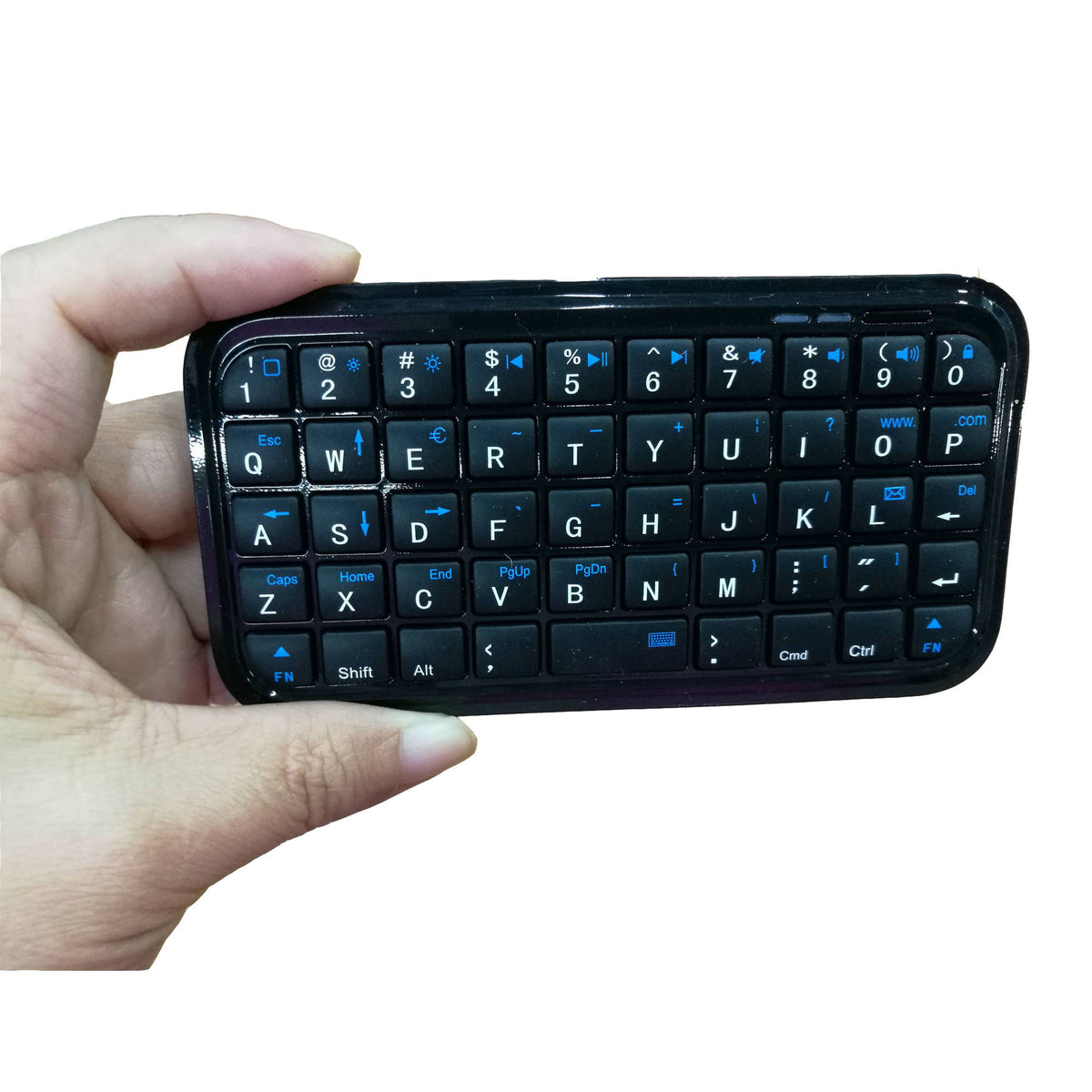 Mini Bluetooth Keyboard with Backlight, Dual-Mode (Bluetooth & Wired) Ultra-Thin Portable Keyboard for PC, Tablet, Smartphone, Windows, iOS, Android
