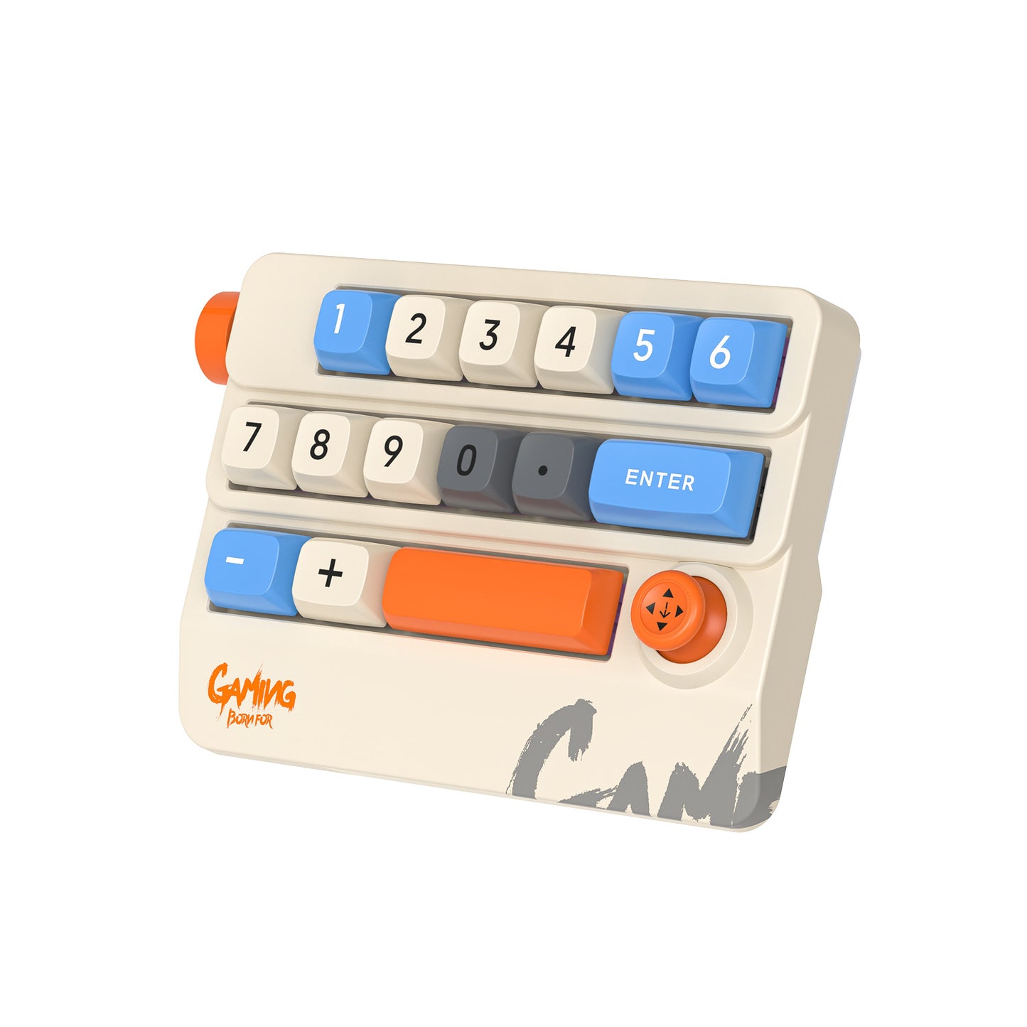 Meenova K809 15-Key Mechanical Numeric Macro Keypad with Joystick, Rotary Knob, Hot-Swappable Red Switches, RGB & Onboard Memory