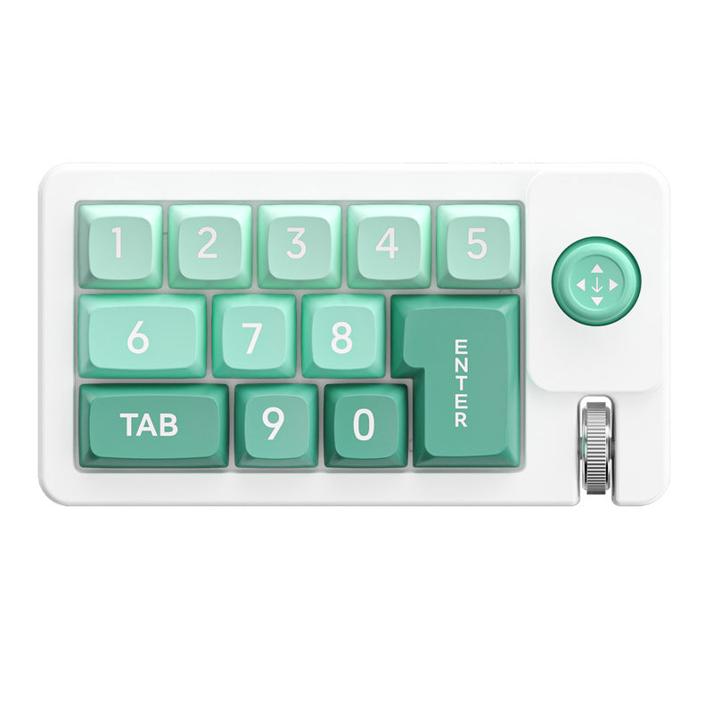 Meenova K810 Wired 12‑Key Hot‑Swappable Mechanical Numeric Keypad, Joystick Macro‑Programmable RGB Backlit USB‑C Keypad for Gaming & Office