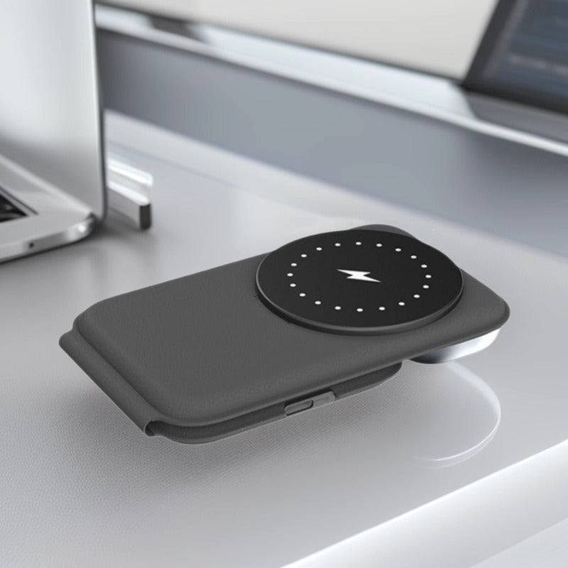 New Foldable 3-in-1 Wireless Charger, Portable Wireless Fast Charging for Apple iPhone & Apple Watch