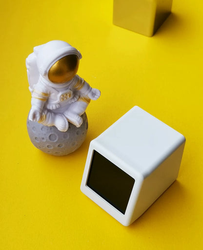 Meenova Smart Pixel WiFi Desktop Clock with Weather, Custom GIF Animation, Photo Album, Countdown Timer & Multi-Theme Display