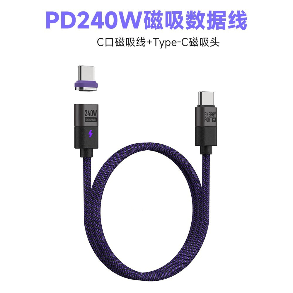 Meenova Magnetic USB C to USB C Charger Cable 240W PD3.1 3 in 1 Fast Charging (1.6ft/3.9ft/5.9ft) ,USB to Type-C/USB C to USB C/USB C to Lightning/USB to Lightning/USB C to Micro/USB to Micro for Android/iOS.