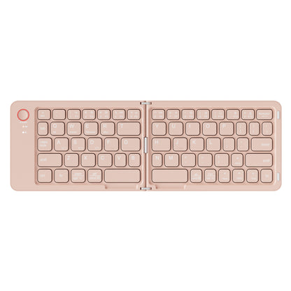 Meenova 67-Key Dual-Fold Bluetooth Keyboard, 3-Device Rechargeable Travel Keyboard with Phone Stand for iOS, Android, Windows & Mac
