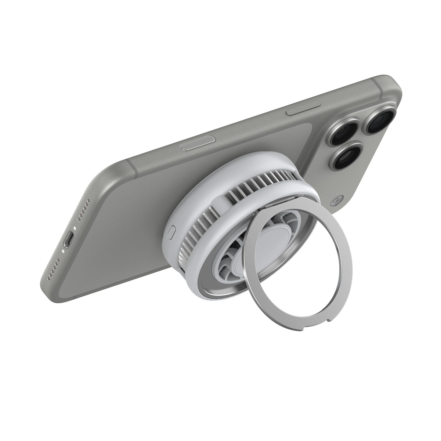 Meenova 25W MagSafe-Compatible Wireless Charger Stand with Semiconductor Cooling, Aluminum Alloy Magnetic Charging Dock for iPhone 17 Pro Max, 16 Pro Max