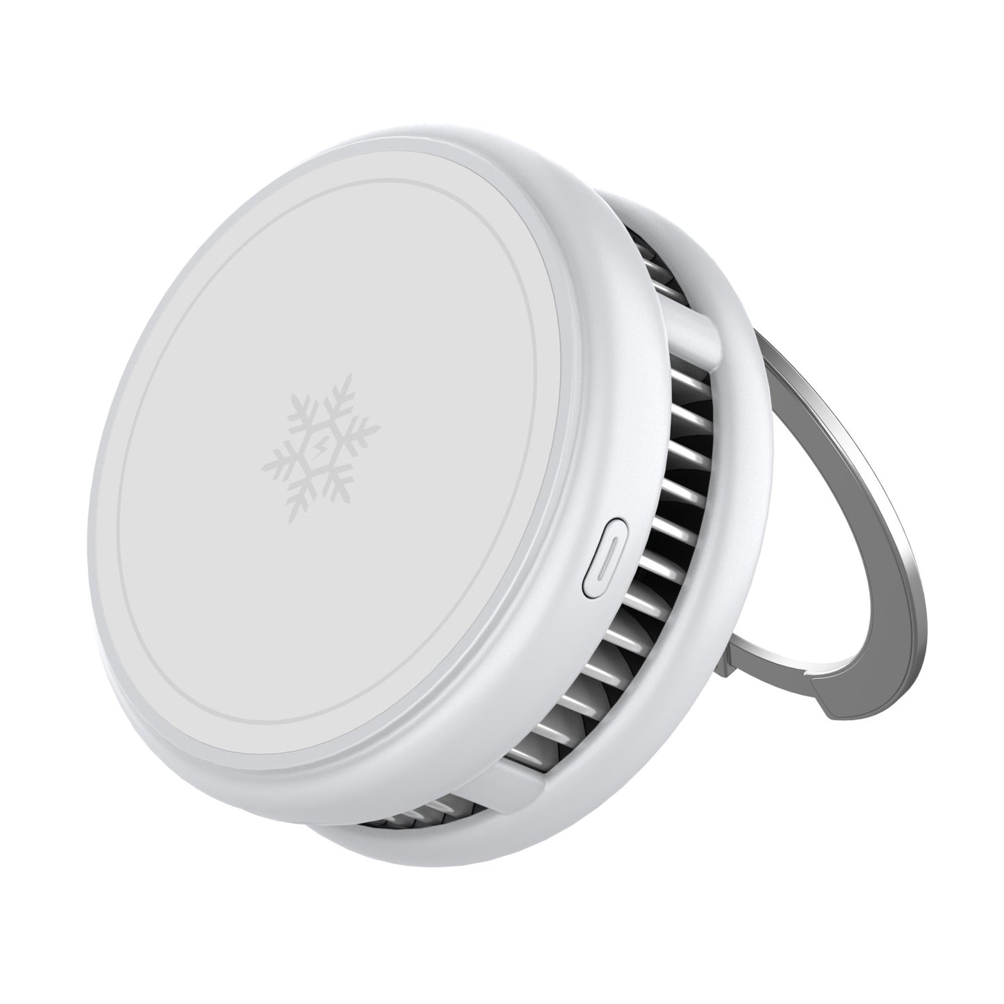 Meenova 25W MagSafe-Compatible Wireless Charger Stand with Semiconductor Cooling, Aluminum Alloy Magnetic Charging Dock for iPhone 17 Pro Max, 16 Pro Max