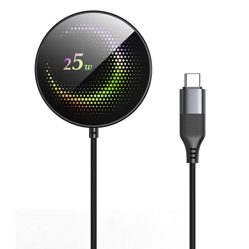 Meenova 25W Ultra-Thin MagSafe-Compatible Wireless Charger 5mm Magnetic Charging Pad with Fast Cooling for iPhone 17 Pro Max, 16 Pro Max, Android Qi Phones