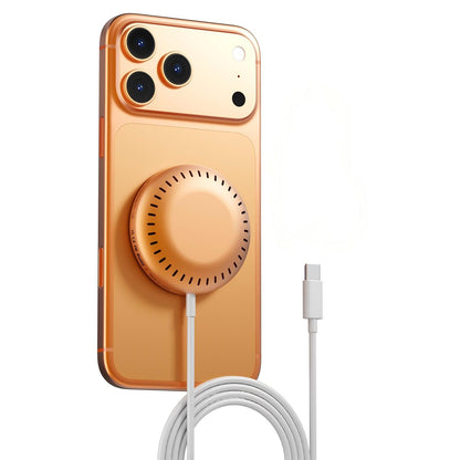 25W MagSafe Magnetic Wireless Charger, Compatible with iPhone and Samsung Series Phones, Portable Charger for Travel, High-Speed Charging, Lightweight, Slim and Compact, 6 Charging Safety Protections, Free 1m USB-C Cable Included ,Bedside/Office Charge