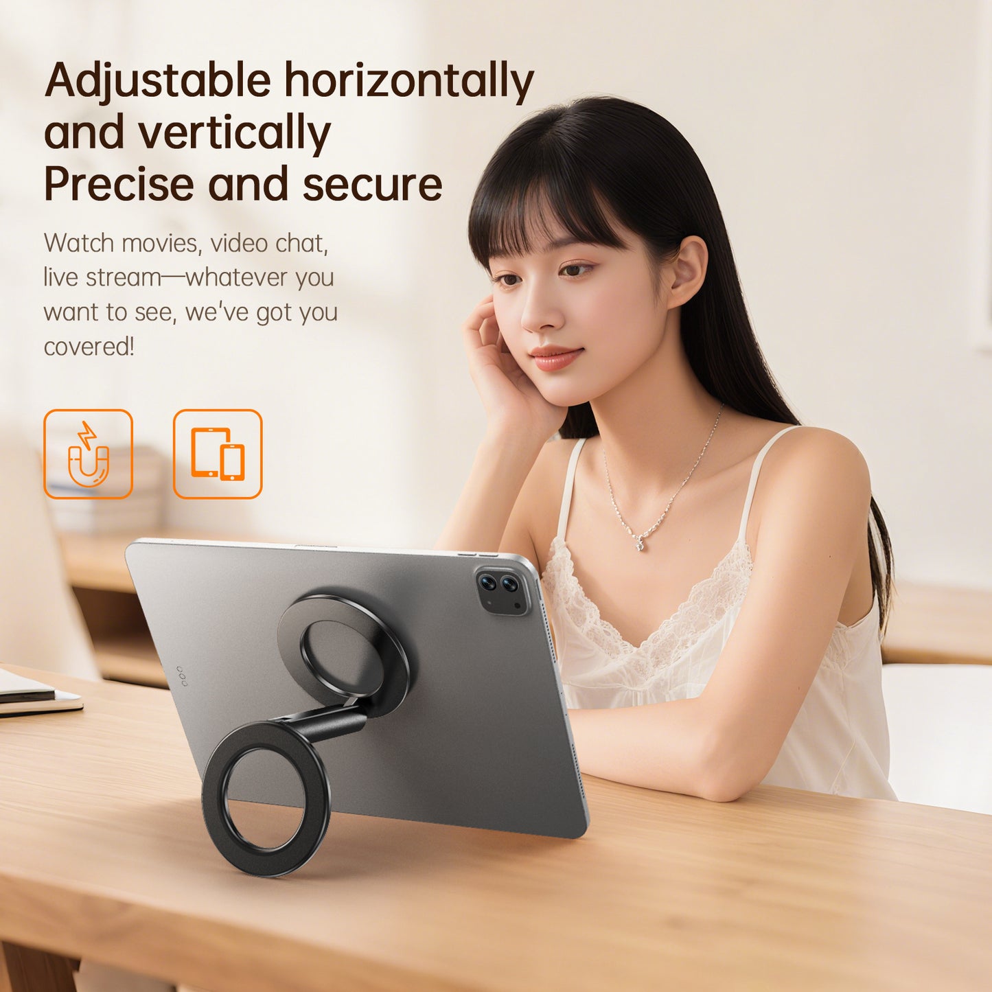 Dual-sided Magnetic Tablet Stand