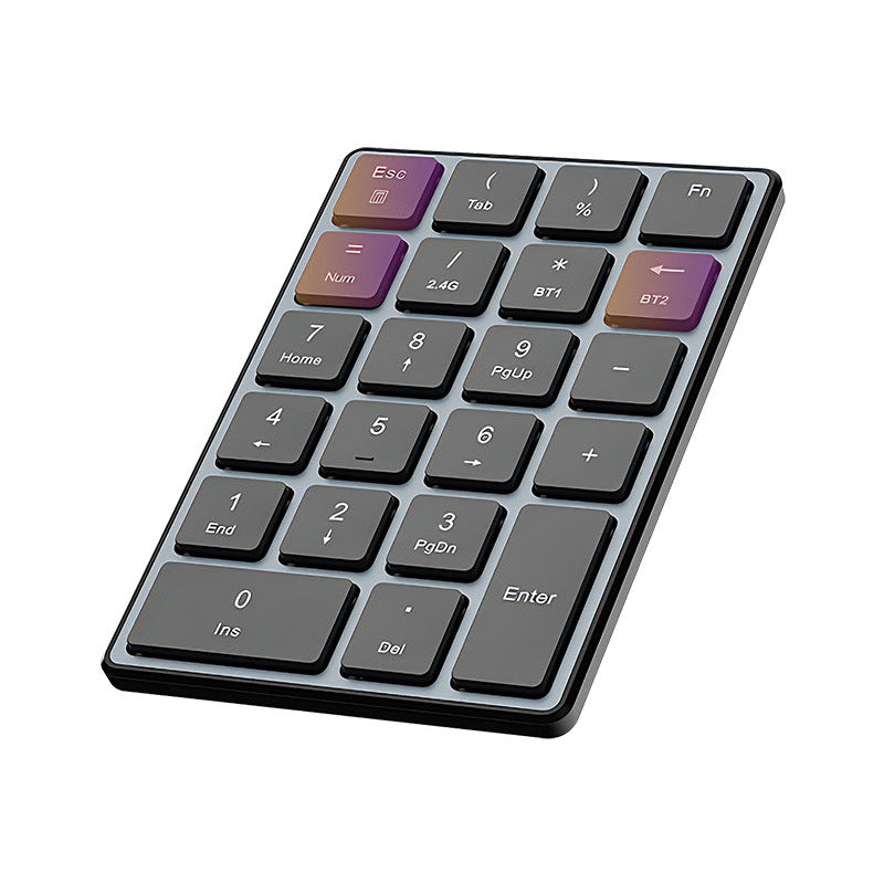 Meenova 22-Key Wireless Numeric Keypad, Bluetooth 5.0 & 2.4GHz with 3-Device Switching and USB-C Charging for Windows, Mac & Tablets
