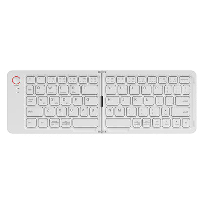 Meenova 67-Key Dual-Fold Bluetooth Keyboard, 3-Device Rechargeable Travel Keyboard with Phone Stand for iOS, Android, Windows & Mac