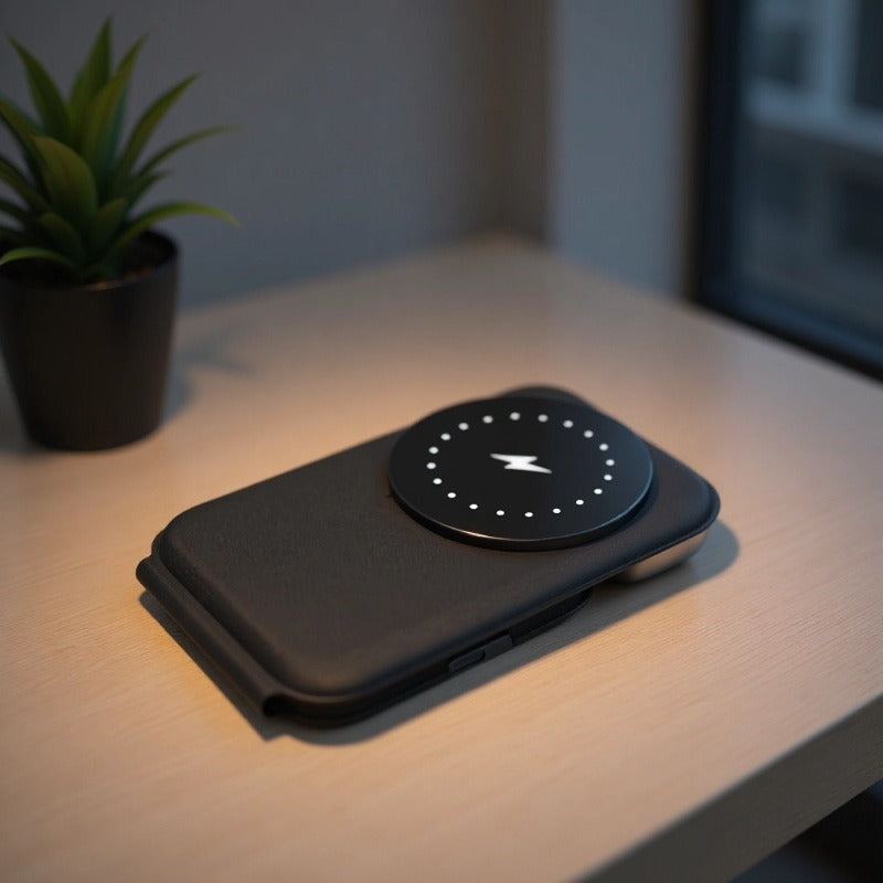 New Foldable 3-in-1 Wireless Charger, Portable Wireless Fast Charging for Apple iPhone & Apple Watch