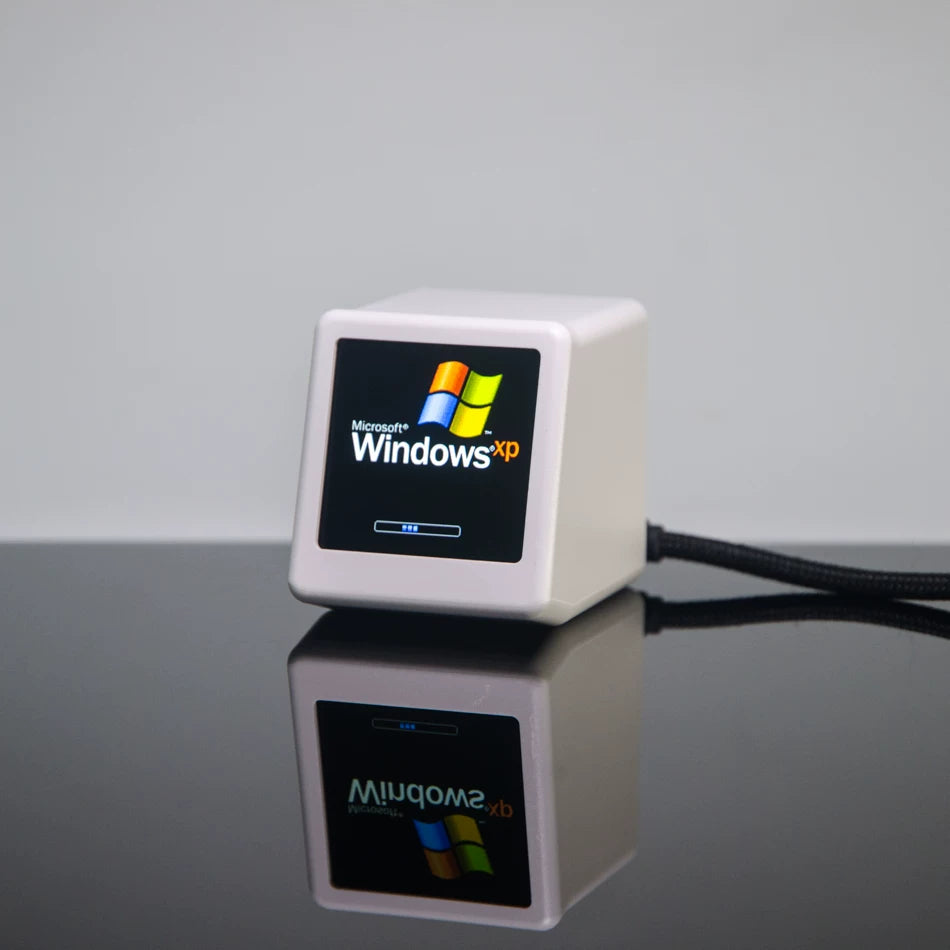 Meenova Smart Pixel WiFi Desktop Clock with Weather, Custom GIF Animation, Photo Album, Countdown Timer & Multi-Theme Display