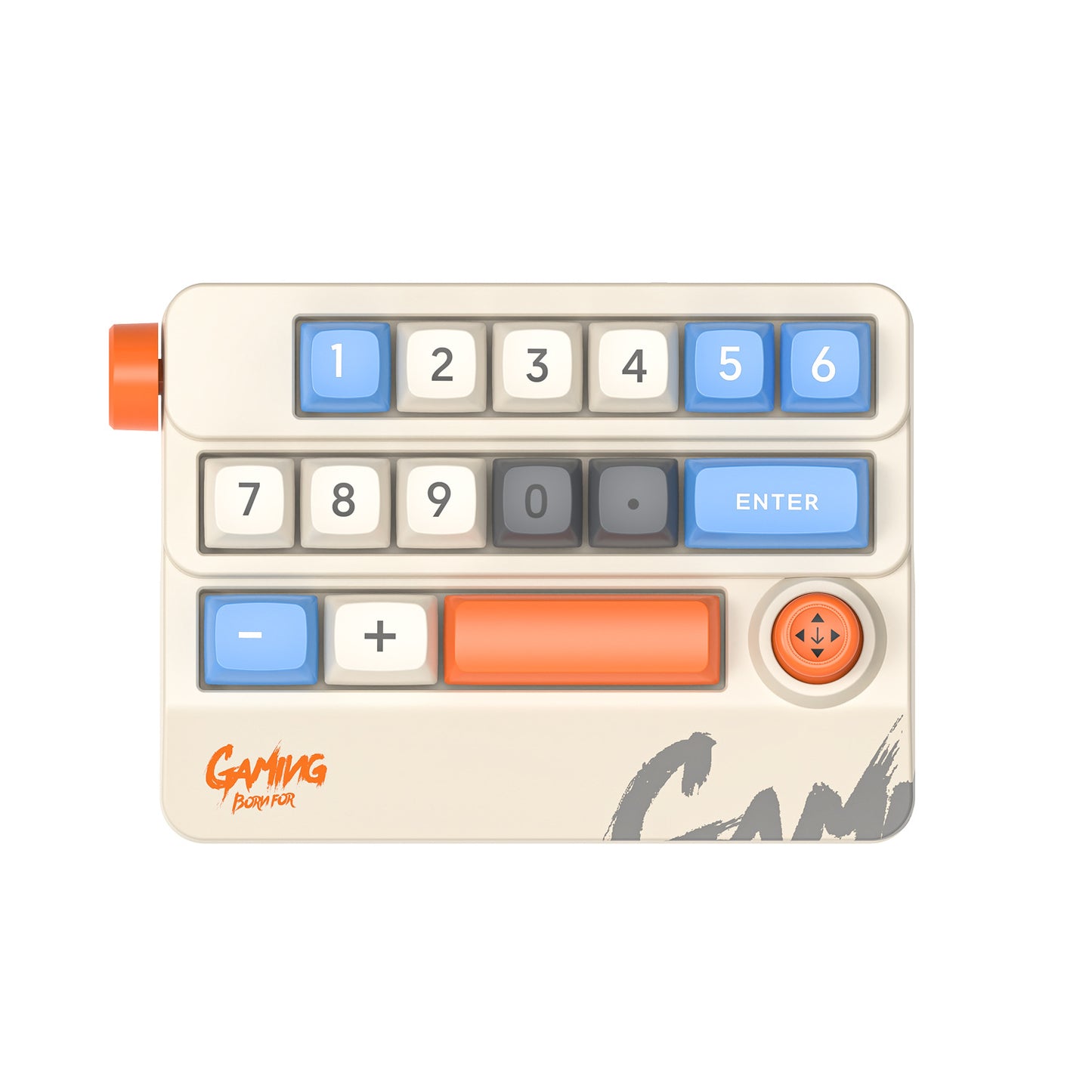 Meenova K809 15-Key Mechanical Numeric Macro Keypad with Joystick, Rotary Knob, Hot-Swappable Red Switches, RGB & Onboard Memory