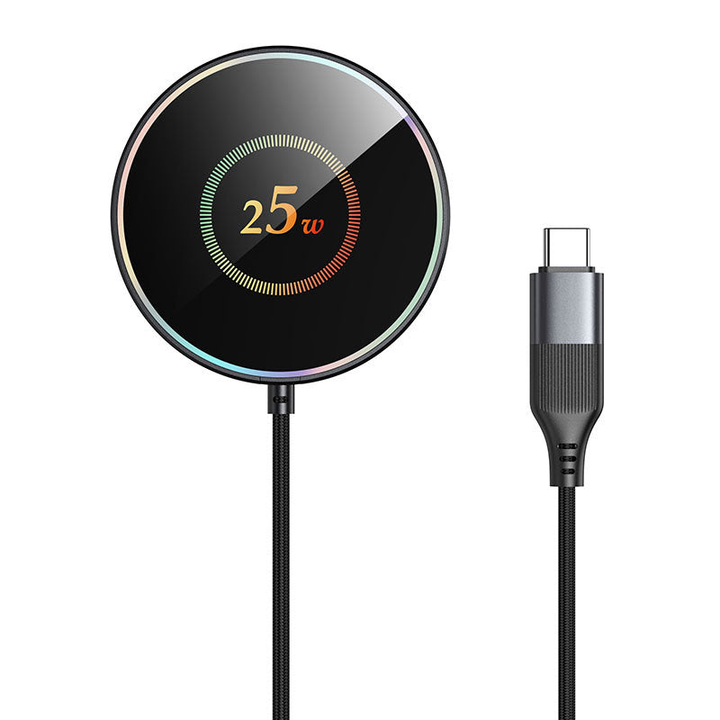 Meenova 25W Ultra-Thin MagSafe-Compatible Wireless Charger 5mm Magnetic Charging Pad with Fast Cooling for iPhone 17 Pro Max, 16 Pro Max, Android Qi Phones
