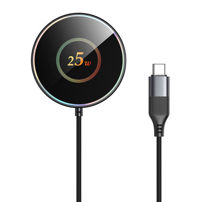 Meenova 25W Ultra-Thin MagSafe-Compatible Wireless Charger, 5mm Magnetic Charging Pad with Fast Cooling for iPhone 18 Pro Max, iPhone Duo, iPhone 17 Pro Max, 16 Pro Max & Android Qi Phones