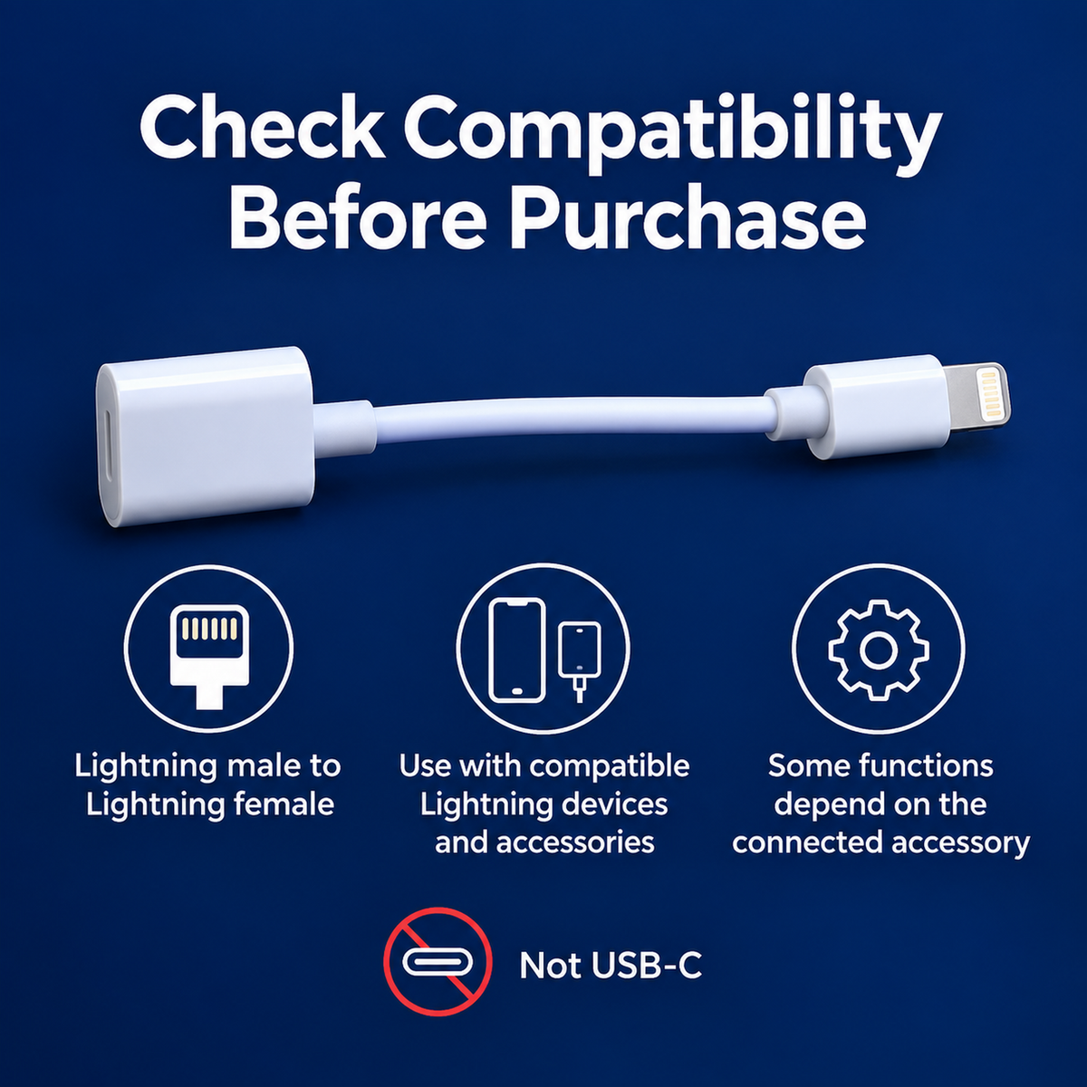 Meenova Lightning Male to Female Extension Cable, Lightning Extension 1 Foot Short Cable, 9cm/30cm/50cm/1m/2m (0.5ft/1ft/3.3ft/6.6ft), with Plastic Connectors for Microphone, Apple Pencil, AirPods Case, PALOVUE iMic Portable, Black or White