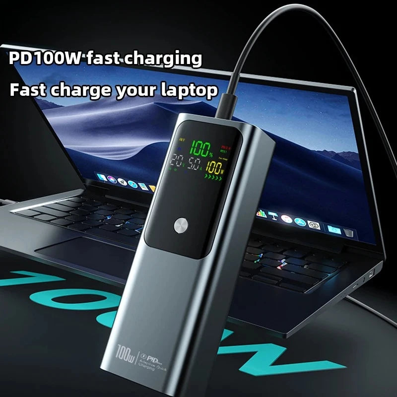For Laptop PD 100W Power Bank 20000mAh External Battery Capacity Fast Charging Portable Charger Powerbank For iPhone 17 16 Samsung