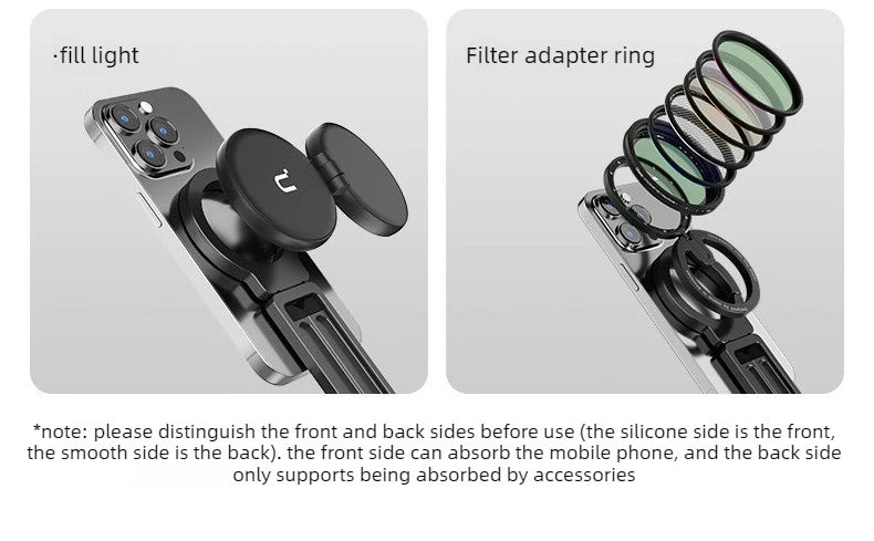 Meenova Magsafe Mini Tripod, Flexible Portable Phone Stand for iPhone, Photography & Vlogging with Double-Sided Adhesive