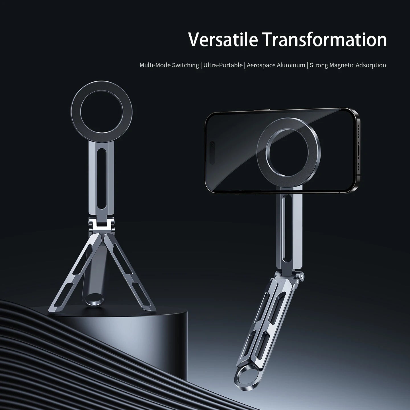 Y E06 Magnetic Mobile Phone Holder Foldable Camera Mobile Phone Tripod Selfie Stick Desktop Holder