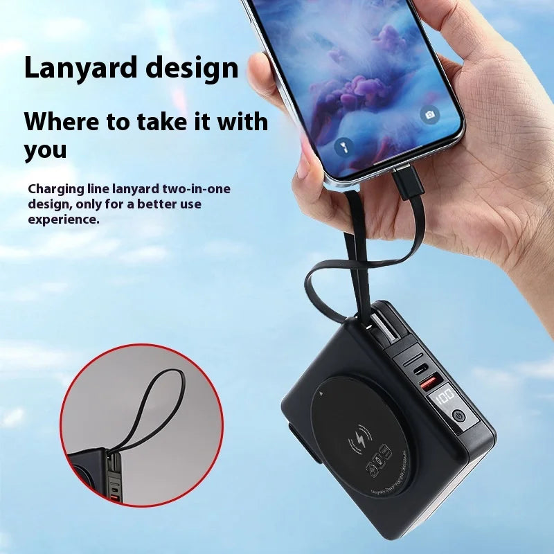 6IN1 22.5W qi2 Magnetic Power bank Charging 10000mAh for Apple Watch built-in Cable Magsafe KR/AU/EU/US/UK Plug Charger