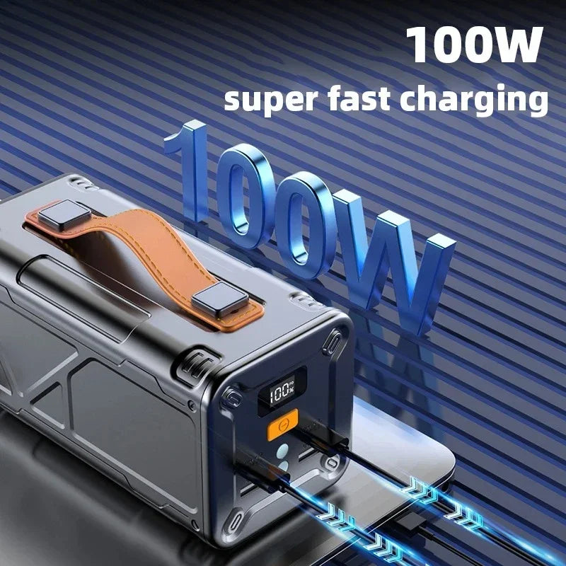 Meenova PB50K1 50000 mAh PD100W Fast Charging Power Bank USB C Large Capacity External Spare Battery Charger For iPhone 17 Xiaomi Samsung S25 Laptop 50K