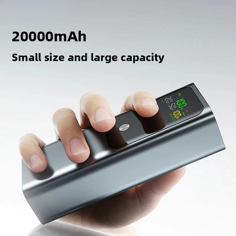 For Laptop PD 100W Power Bank 20000mAh External Battery Capacity Fast Charging Portable Charger Powerbank For iPhone 17 16 Samsung