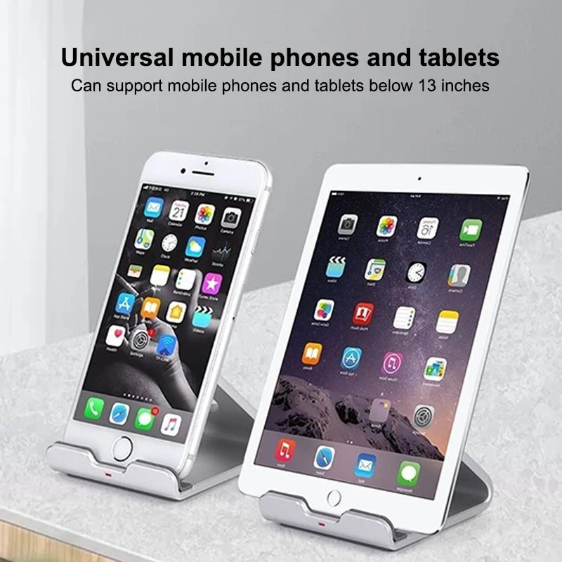 Metal Desktop Mobile Phone Stand For Smartphone 13 Inch Tablet Desk Holder Portable Storage Bracket Drop-resistant Phone Holder