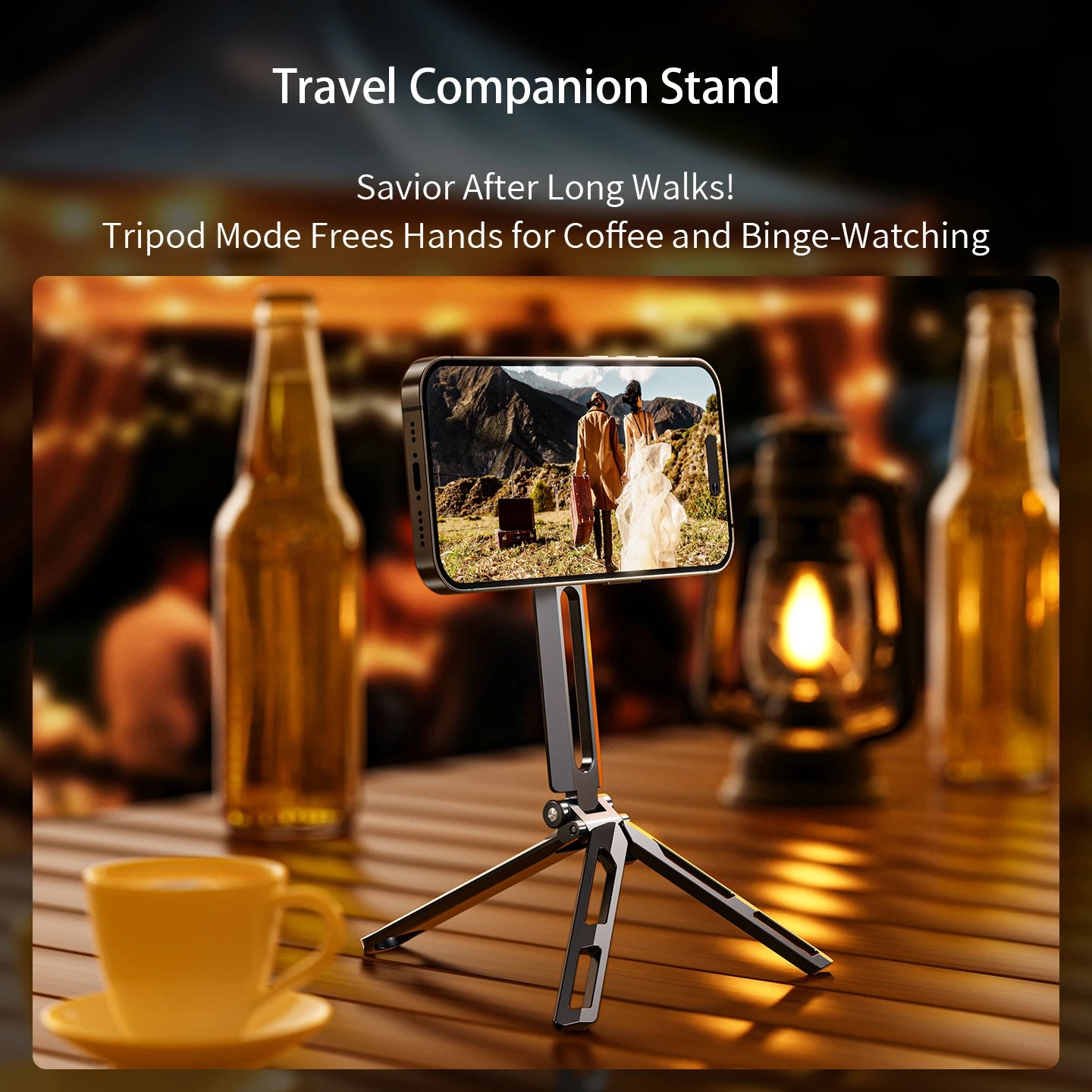 Y E06 Magnetic Mobile Phone Holder Foldable Camera Mobile Phone Tripod Selfie Stick Desktop Holder